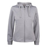 Basic Active Hoody Full Zip Women - Grey melange - Image 1