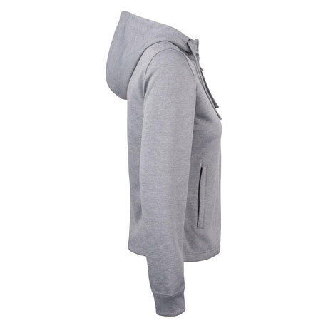 Basic Active Hoody Full Zip Women - Grey melange - Image 4