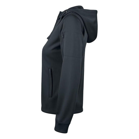Basic Active Hoody Full Zip Women - Black - Image 3