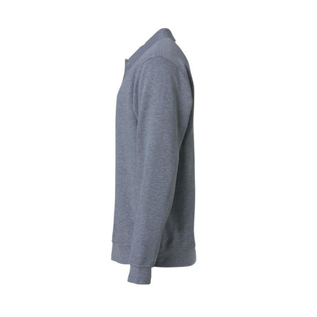 Basic Polo Sweater - Grey Melange - Image 3
