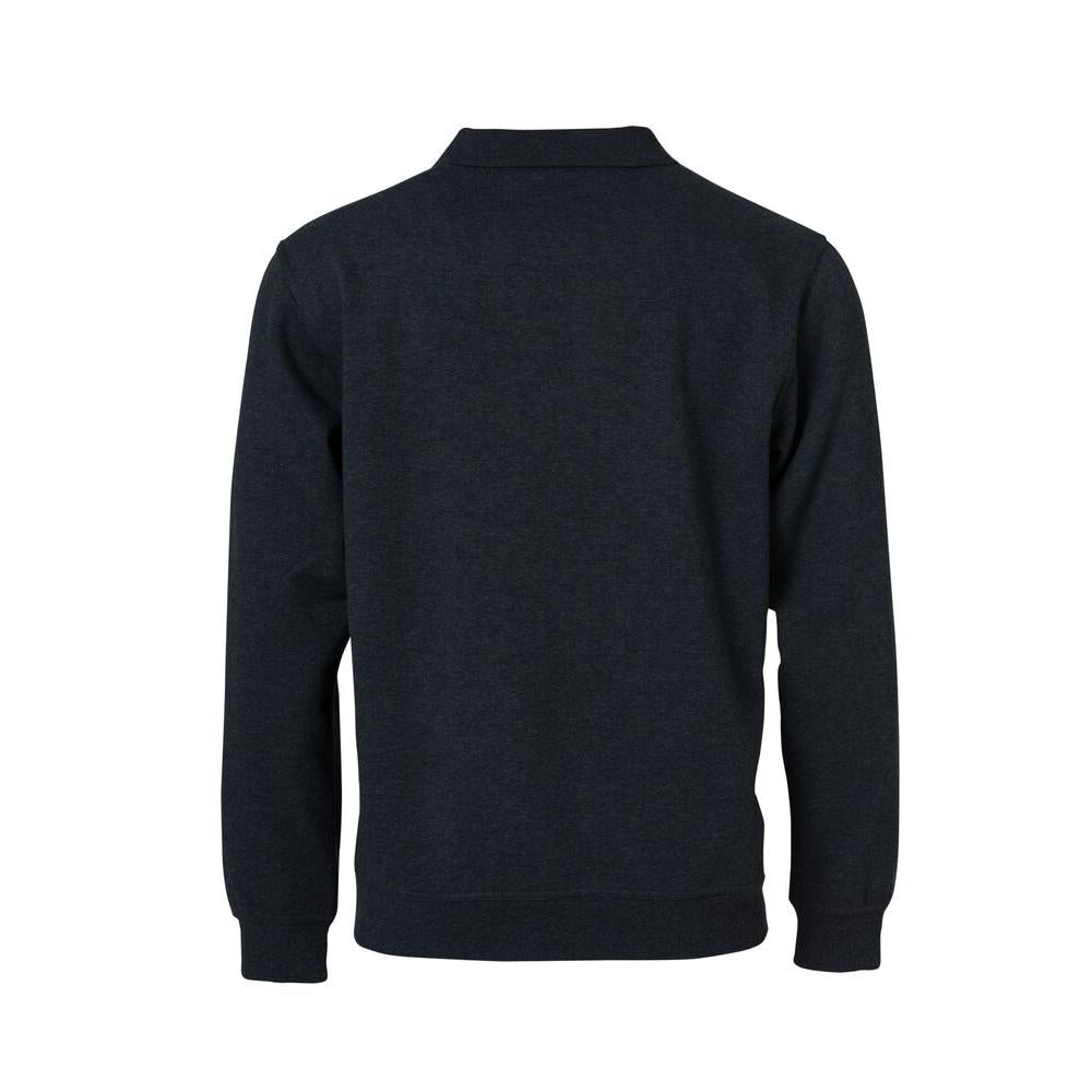Basic Polo Sweater - Anthracite Melange - Image 2
