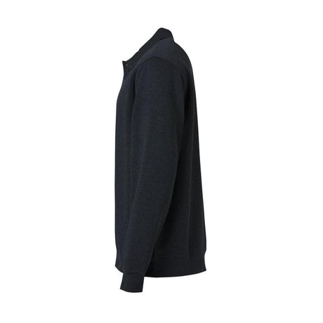 Basic Polo Sweater - Anthracite Melange - Image 3