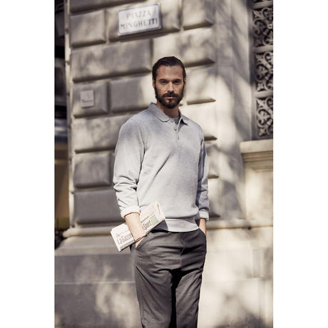 Basic Polo Sweater - Black - Image 5