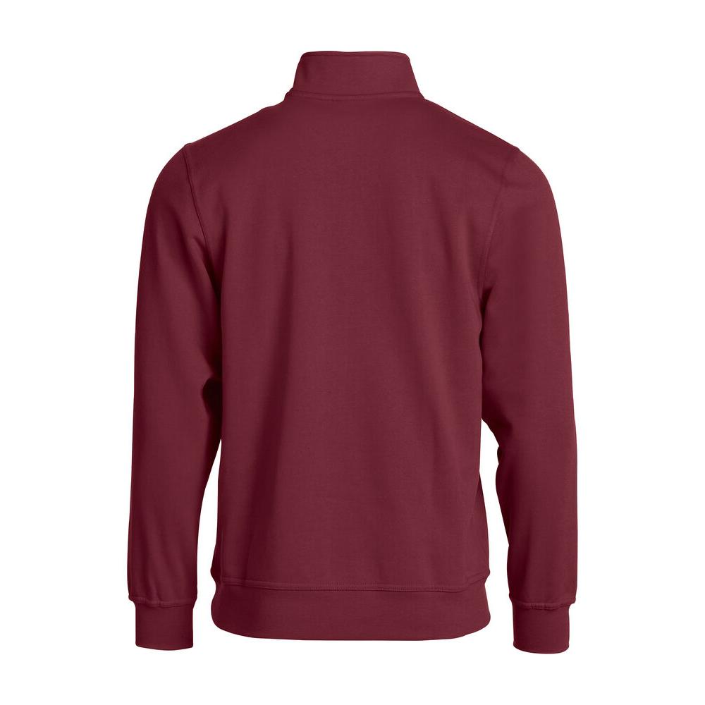 Basic Half Zip - Burgundy - Image 2