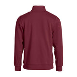 Basic Half Zip - Burgundy - Image 2