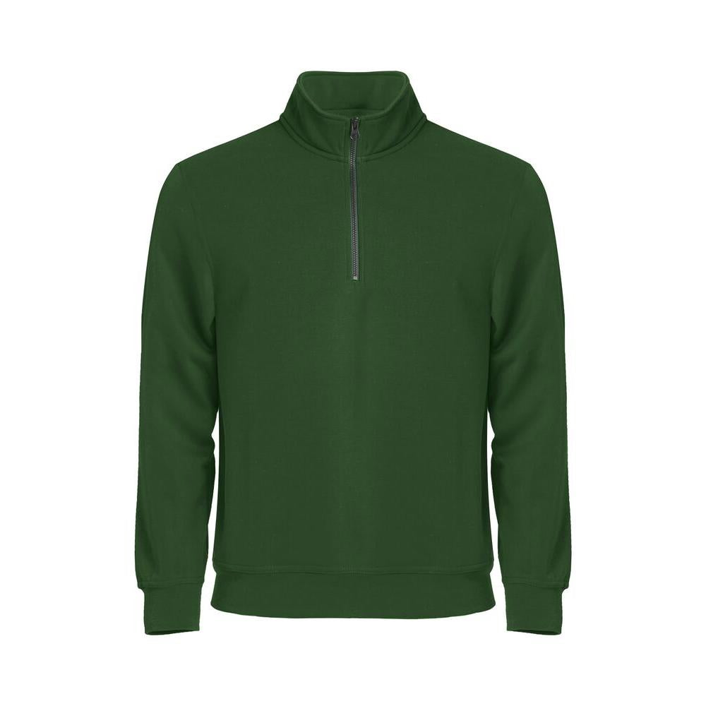 Basic Half Zip - Bottle Green - Image 1