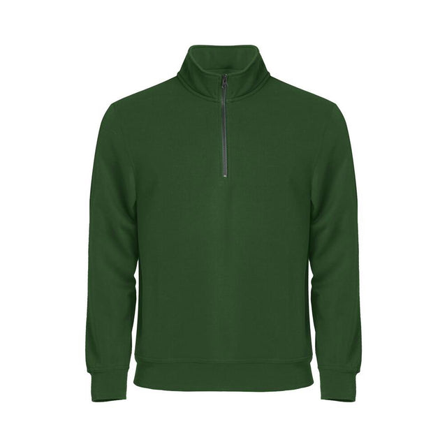 Basic Half Zip - Bottle Green - Image 1