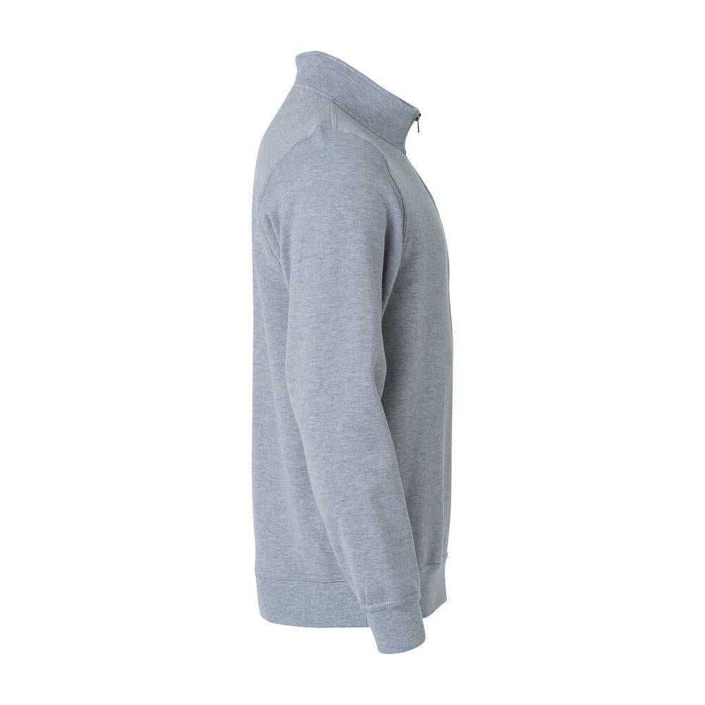 Basic Half Zip - Grey Melange - Image 3