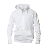 Basic Hoody Full Zip - White - Image 1