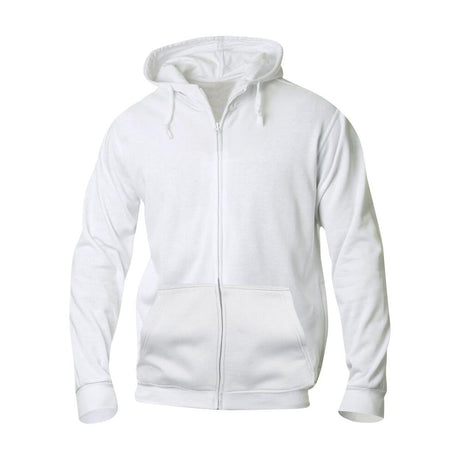 Basic Hoody Full Zip - White - Image 1