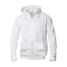 Basic Hoody Full Zip - White - Image 1