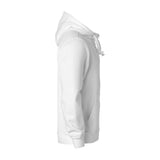 Basic Hoody Full Zip - White - Image 4