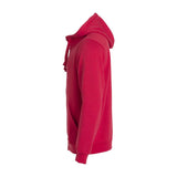Basic Hoody Full Zip - Red - Image 3