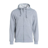 Basic Hoody Full Zip - Grey melange - Image 1