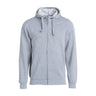 Basic Hoody Full Zip - Grey melange - Image 1