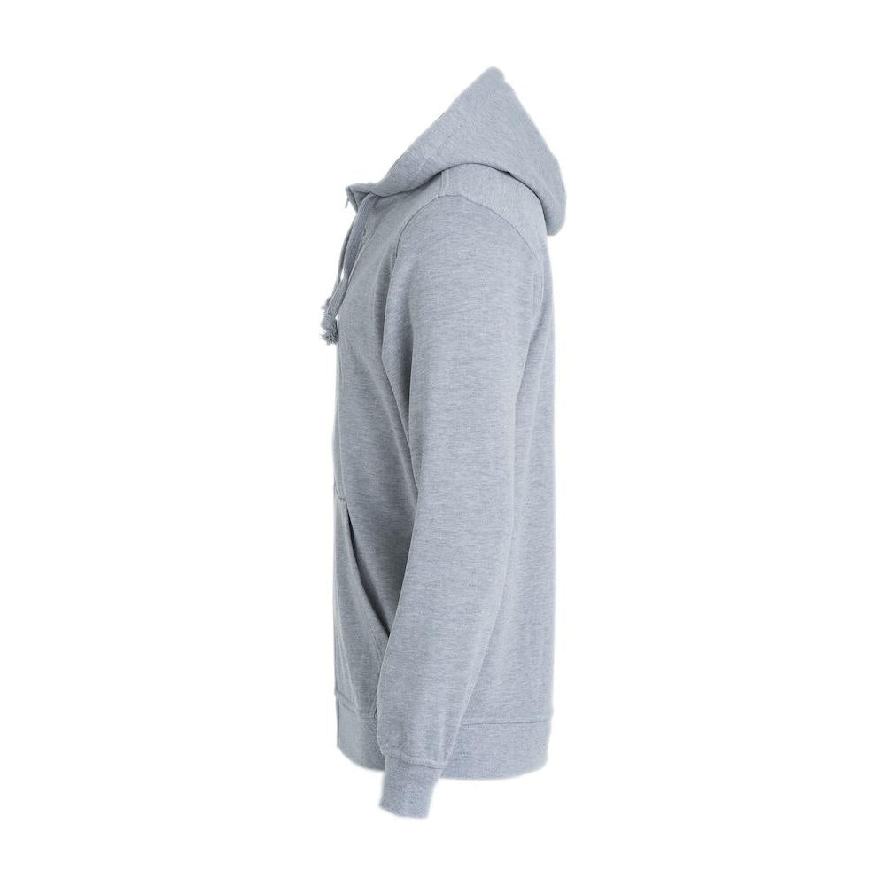 Basic Hoody Full Zip - Grey melange - Image 3