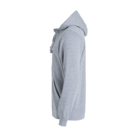 Basic Hoody Full Zip - Grey melange - Image 3
