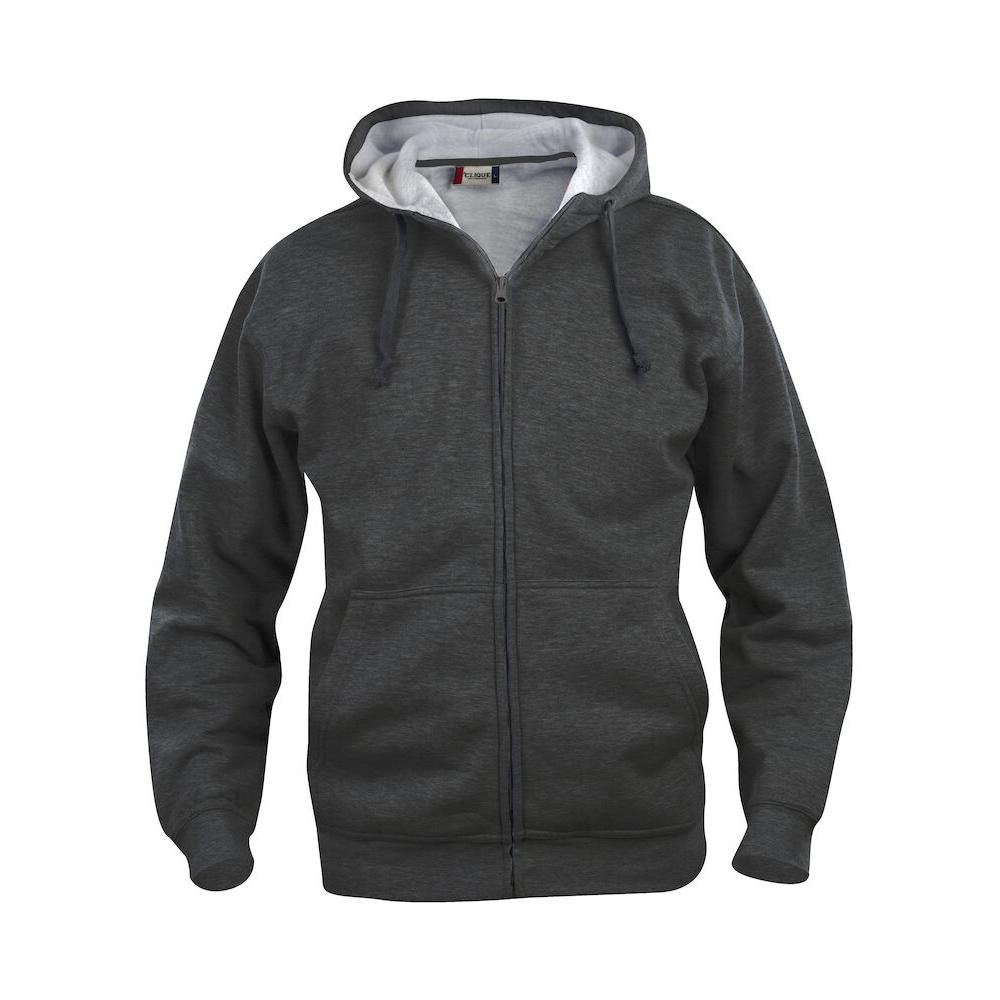 Basic Hoody Full Zip - Anthracite melange - Image 1