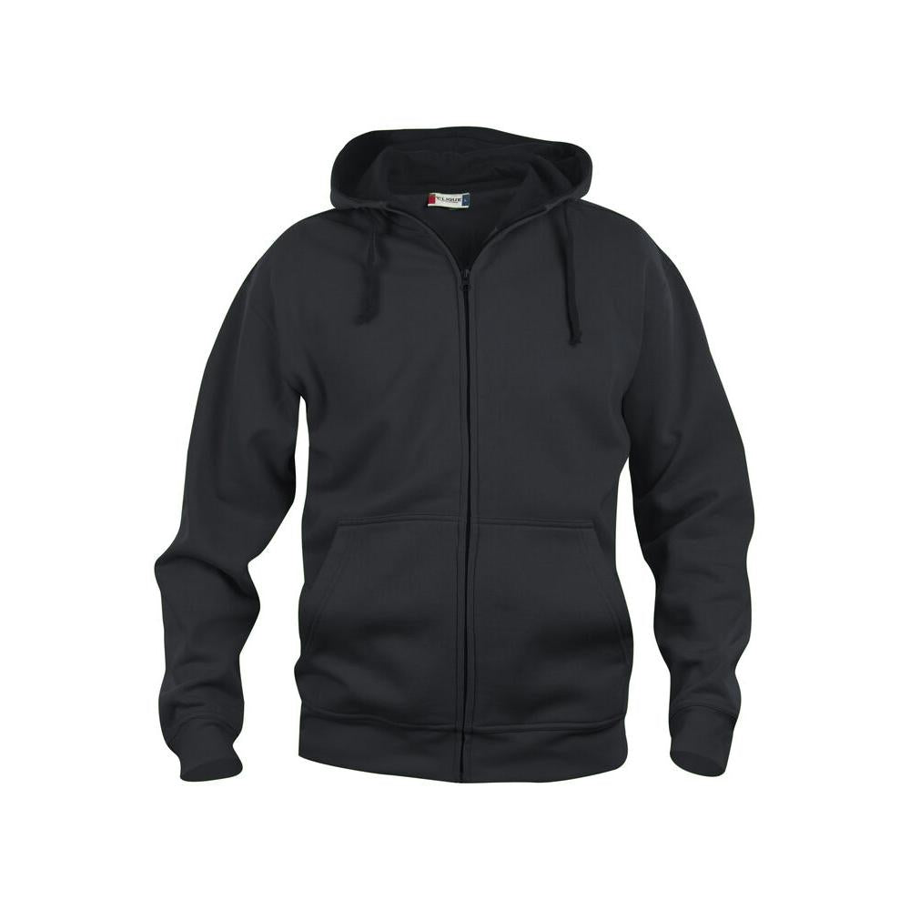 Basic Hoody Full Zip - Black - Image 1