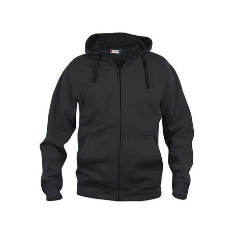 Basic Hoody Full Zip - Black - Image 1
