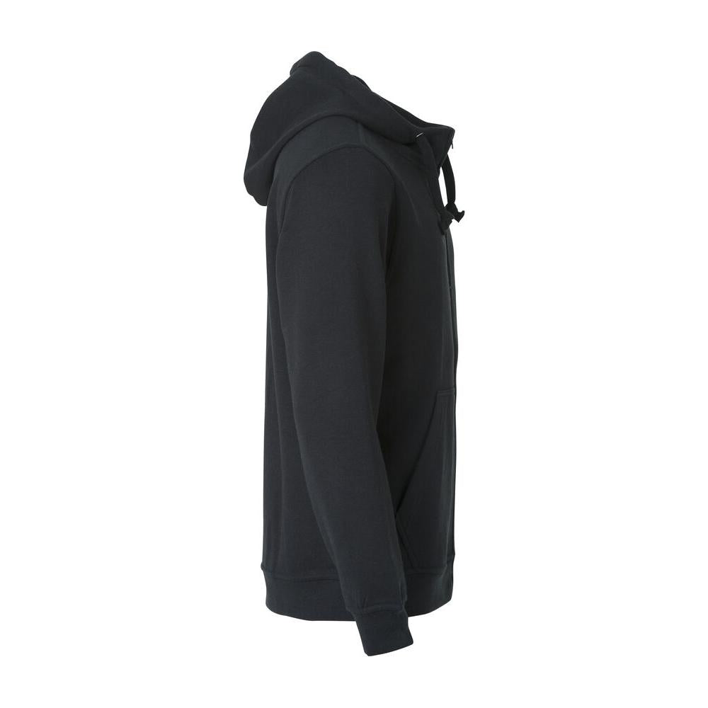 Basic Hoody Full Zip - Black - Image 4