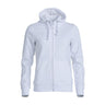 Basic Hoody Full Zip Women - White - Image 1