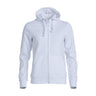 Basic Hoody Full Zip Women - White - Image 1