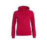 Basic Hoody Full Zip Women - Red - Image 1