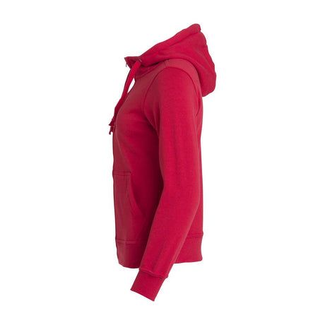 Basic Hoody Full Zip Women - Red - Image 3