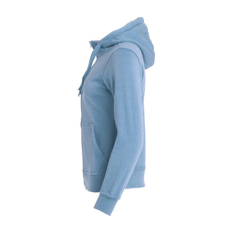 Basic Hoody Full Zip Women - Light Blue - Image 3