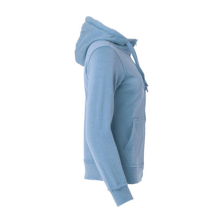 Basic Hoody Full Zip Women - Light Blue - Image 4