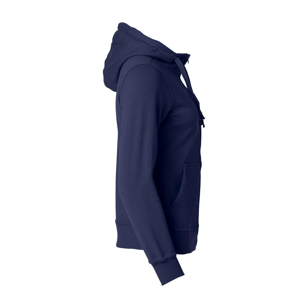 Basic Hoody Full Zip Women - Dark Navy - Image 4