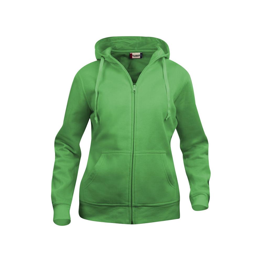 Basic Hoody Full Zip Women - Apple Green - Image 1