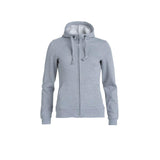 Basic Hoody Full Zip Women - Grey Melange - Image 1