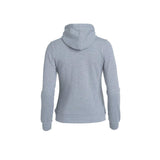 Basic Hoody Full Zip Women - Grey Melange - Image 2