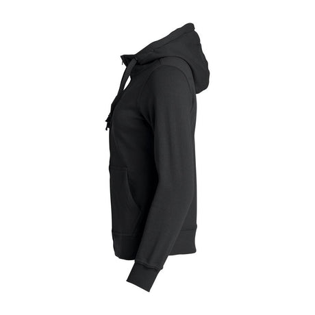 Basic Hoody Full Zip Women - Black - Image 3