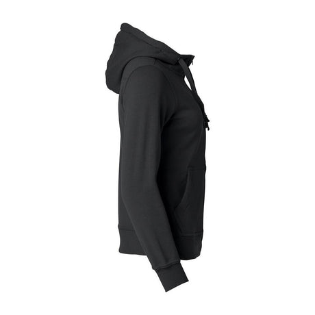 Basic Hoody Full Zip Women - Black - Image 4