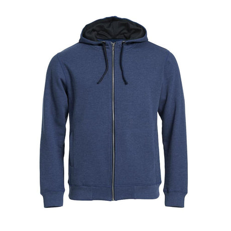 Classic Hoody Full Zip - Blue melange - Image 1