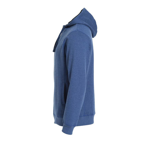 Classic Hoody Full Zip - Blue melange - Image 3