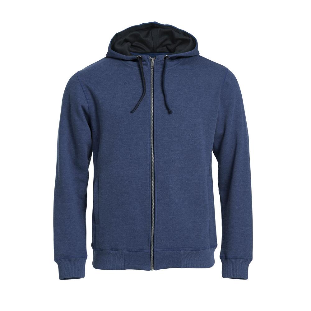 Classic Hoody Full Zip - Blue Melange - Image 1
