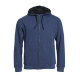 Classic Hoody Full Zip - Blue Melange - Image 1