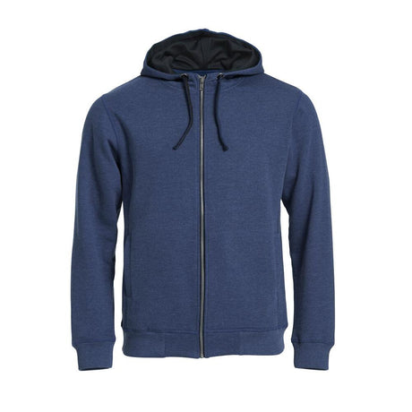 Classic Hoody Full Zip - Blue Melange - Image 1
