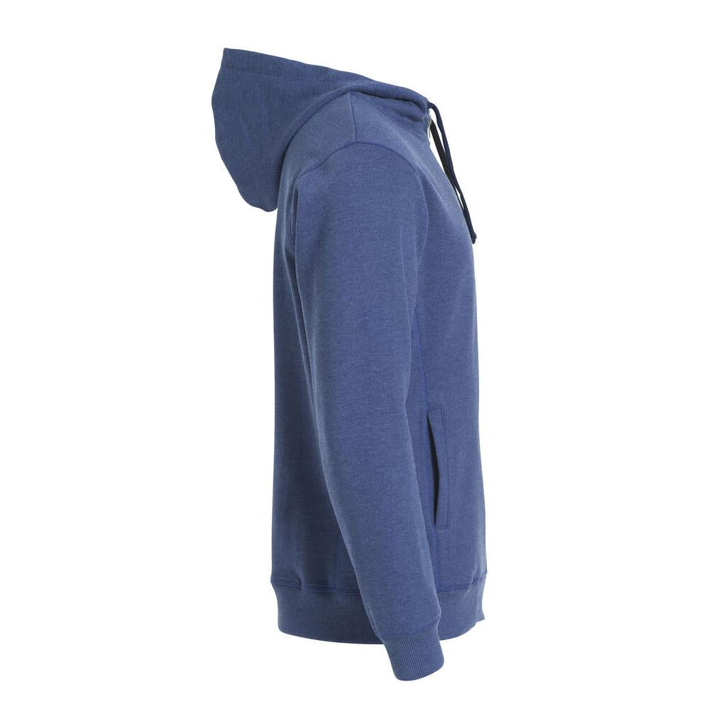 Classic Hoody Full Zip - Blue Melange - Image 4