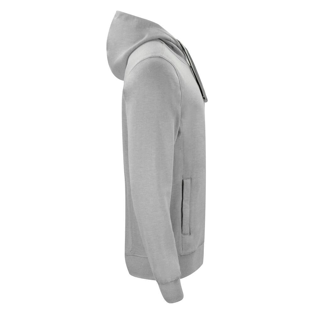 Classic Hoody Full Zip - Grey Melange - Image 4