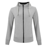 Classic Hoody Full Zip Women - Grey Melange - Image 1