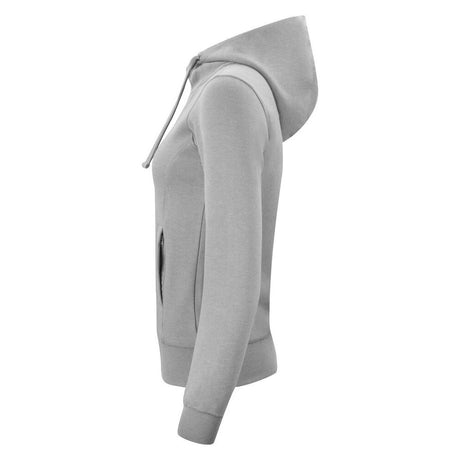 Classic Hoody Full Zip Women - Grey Melange - Image 3