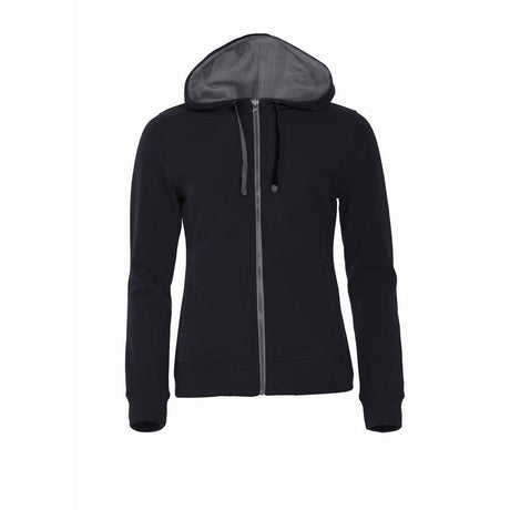 Classic Hoody Full Zip Women - Black - Image 1