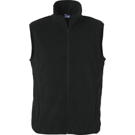 Basic Polar Fleece Vest - Black - Image 1