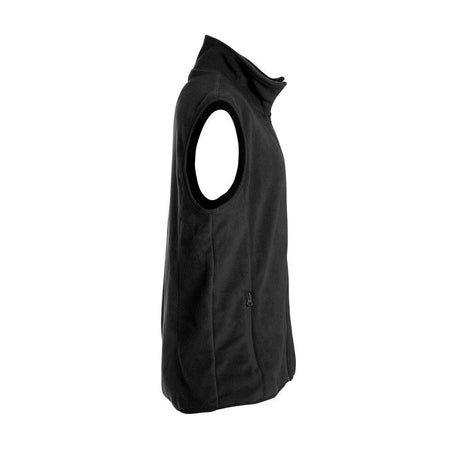 Basic Polar Fleece Vest - Black - Image 4