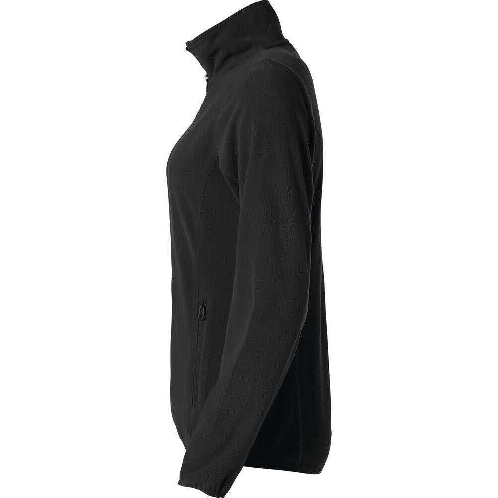 Basic Micro Fleece Jacket Women - Black - Image 3